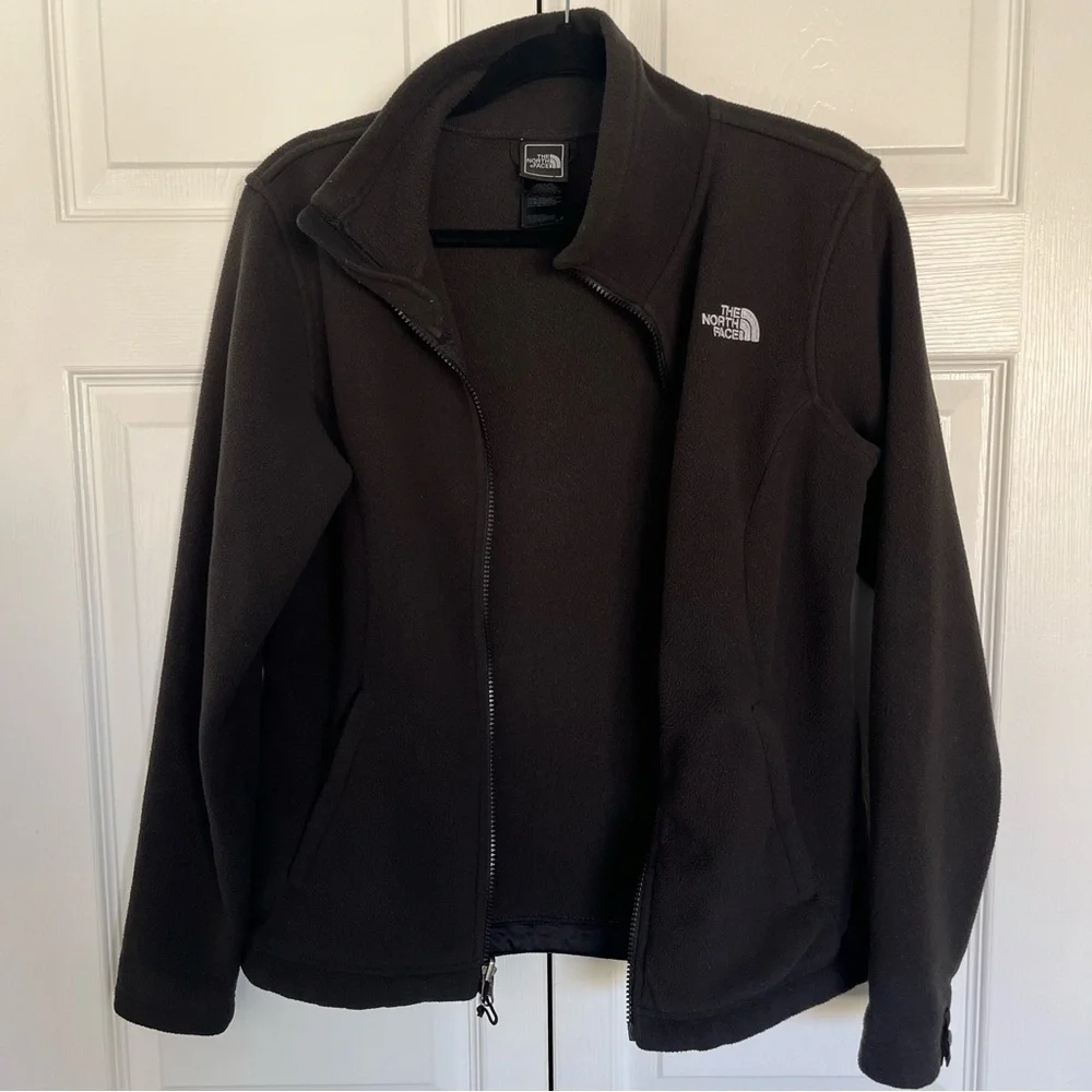 Black Women’s The North Face Zip Up Fleece Zip Up Jacket Size S